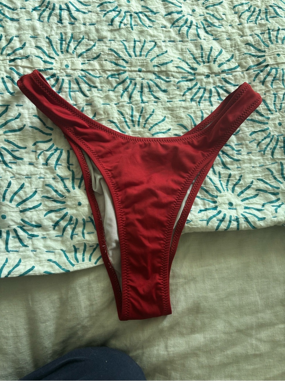 heavy manners Women’s High-Cut Red Bikini Bottom